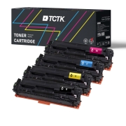 Compatibele vervanging voor Multipack (4) Toners CMYK (Cyaan/Magenta/Geel/Zwart) Compatibel met HP Color laserJet, LaserJet Pro, Laserjet Pro Canon LBP - Vervangt 125A (CB541A) / 128A (CE321A) / CRG-716 (1979B002)